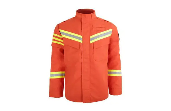 Aramid material fire resistant clothing